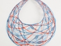 necklace willroth blue red