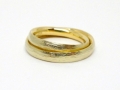Eheringe - 585er GG mit Struktur ellipsenförmig 4