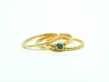 Ring-750er-GG-mit-006ct-blauem-Diamanten-Goldkugeln-1