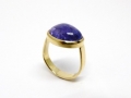 Ring - 750er GG mit ovalem Tansanitcabochon 1